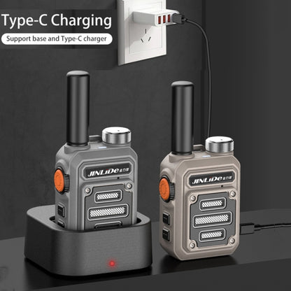 JINLIDE 3-5km 8W 6000mAh Hand-held Walkie Talkie Wireless Copy Frequency Ham Radio, G63 (Green), G63 (Yellow), G63 (Gray)