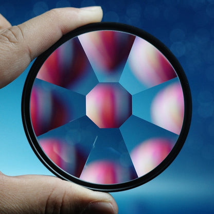 8-Sided Kaleidoscope Glass Photography Foreground Blur SLR Filter, 77mm, 82mm