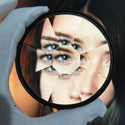8-Sided Kaleidoscope Glass Photography Foreground Blur SLR Filter, 77mm, 82mm