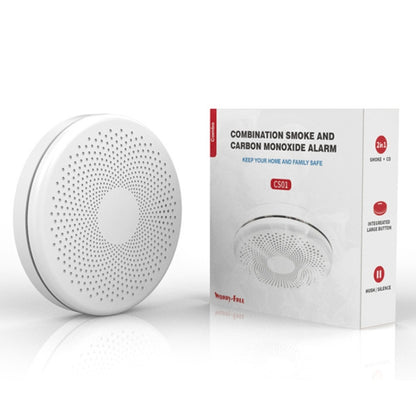 RH-WS11-W WiFi 2 In 1 Smoke Alarm Carbon Monoxide Composite Smoke Sensor, RH-WS11-W