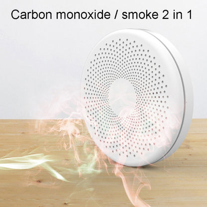 RH-WS11-W WiFi 2 In 1 Smoke Alarm Carbon Monoxide Composite Smoke Sensor, RH-WS11-W