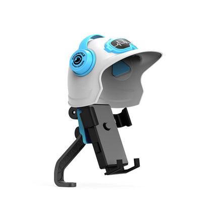 Small Helmet Sunscreen Phone Stand Bracket Motorcycle Mobile Phone Holder,Spec:, Handlebar White, Rearview Mirror Blue, Rearview Mirror White, Blue Helmet, White Helmet, Handlebar Black, Handlebar Yellow, Rearview Mirror Black, Rearview Mirror Yellow