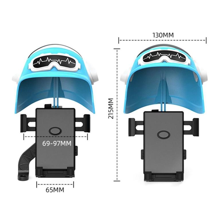 Small Helmet Sunscreen Phone Stand Bracket Motorcycle Mobile Phone Holder,Spec:, Handlebar White, Rearview Mirror Blue, Rearview Mirror White, Blue Helmet, White Helmet, Handlebar Black, Handlebar Yellow, Rearview Mirror Black, Rearview Mirror Yellow
