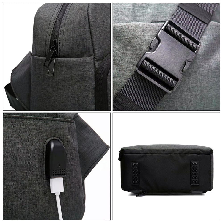 SLR Camera Bag Men Crossbody  Photography Bag Waterproof Carrying Case with USB Charging Port, Large, Small