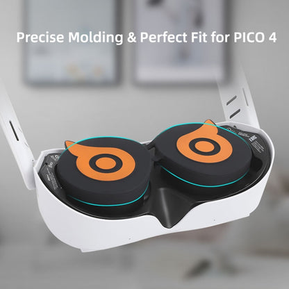 Hifylux PC-ZF23 For PICO 4 Owl Lens Protector Dust Scratch VR Glasses Silicone Case, PC-ZF23 Orange, PC-ZF23 Yellow, PC-ZF23 White