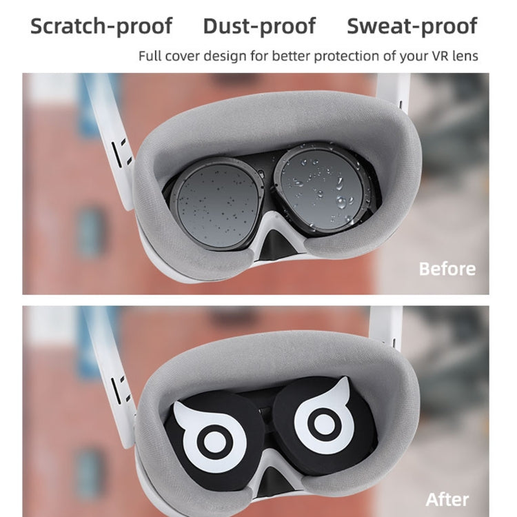 Hifylux PC-ZF23 For PICO 4 Owl Lens Protector Dust Scratch VR Glasses Silicone Case, PC-ZF23 Orange, PC-ZF23 Yellow, PC-ZF23 White