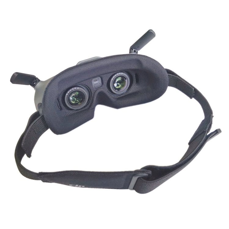 For DJI Goggles 2 Foam Padding Sponge Eye Pad Mask, Black, With Lens Cover Black