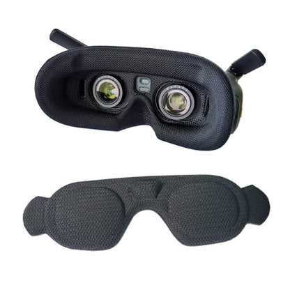 For DJI Goggles 2 Foam Padding Sponge Eye Pad Mask, Black, With Lens Cover Black