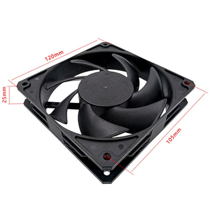 MF12025 4pin High Air Volume High Wind Pressure FDB Magnetic Suspension Chassis Fan 2200rpm (Black), 2200rpm (White), 3000rpm (White), 3000rpm (Black)