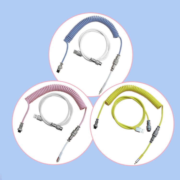 Ajazz AL60 USB To Type-C/USB-C Keyboard Extension Line Single Hole Connector, Cable Length: 2.3m