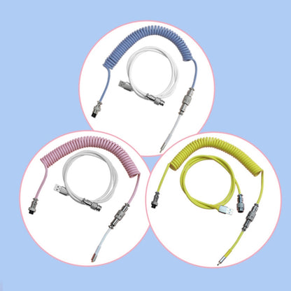 Ajazz AL60 USB To Type-C/USB-C Keyboard Extension Line Single Hole Connector, Cable Length: 2.3m