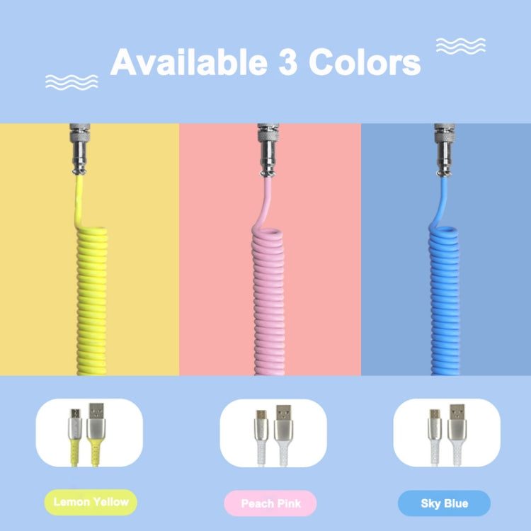 Ajazz AL60 USB To Type-C/USB-C Keyboard Extension Line Single Hole Connector, Cable Length: 2.3m