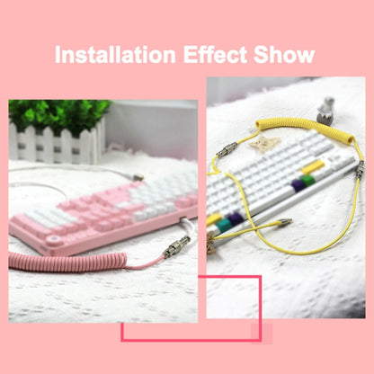 Ajazz AL60 USB To Type-C/USB-C Keyboard Extension Line Single Hole Connector, Cable Length: 2.3m