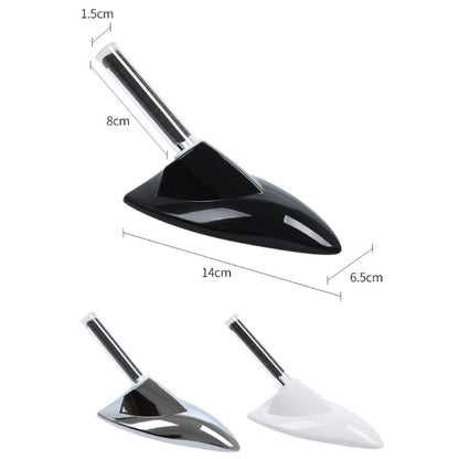Car Solar Shark Fin With Antenna LED Warning Light, Silver, White, Black, Silver with Remote Control, Black with Remote Control, White with Remote Control