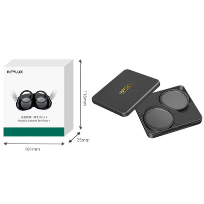 For PICO 4 Hifylux PC-QF25 1pair Magnetic Myopia Glasses Box Non-spherical Resin VR Glasses Accessories