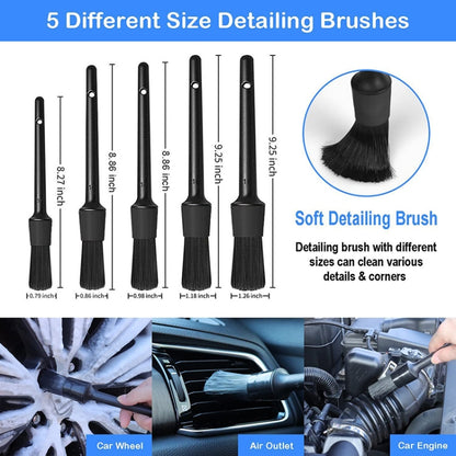 WRS-CS29 Car Wash Cleaning Brush Set Car Interior Crevice Cleaning Electric Drill Brush, 22pcs/set, 23pcs/set, 24pcs/set, 26pcs/set, 27pcs/set