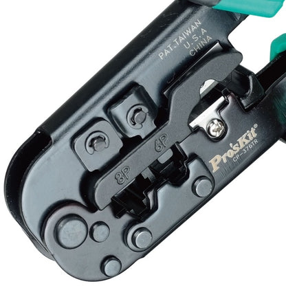 ProsKit CP-376TR 4P/6P/8P Three-Use Network Crimping Pliers, CP-376TR