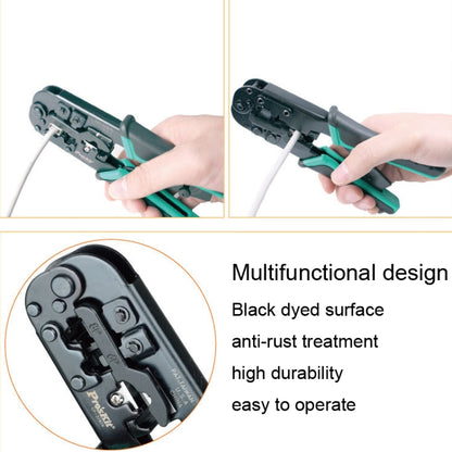 ProsKit CP-376TR 4P/6P/8P Three-Use Network Crimping Pliers, CP-376TR