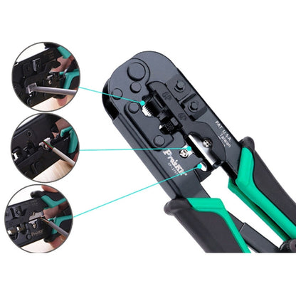 ProsKit CP-376TR 4P/6P/8P Three-Use Network Crimping Pliers, CP-376TR