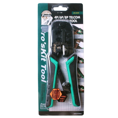 ProsKit CP-376TR 4P/6P/8P Three-Use Network Crimping Pliers, CP-376TR