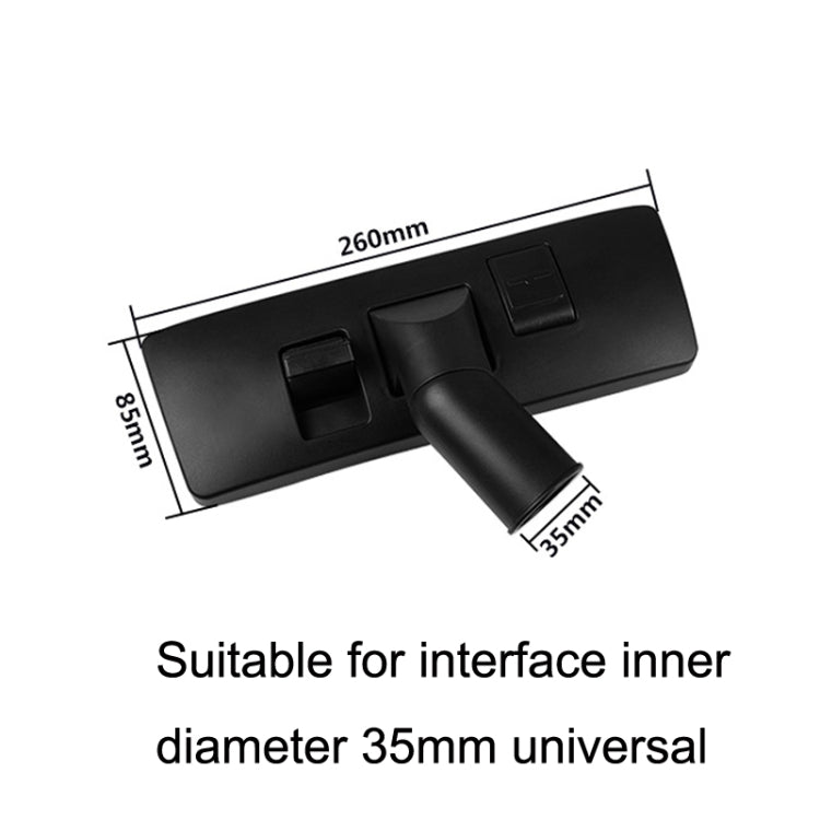 35mm Vacuum Cleaner Accessories Floor Brush Head For Panasonic / Midea, 35mm Black