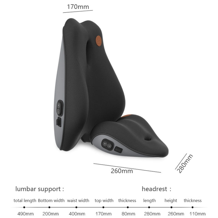 SR-21 Car Lumbar Cushion Headrest Seat Memory Foam Accessories, Style:, Ordinary Headrest (Black), Ordinary Headrest (Gray), Ordinary Headrest (Brown), Massage Headrest (Black), Massage Headrest (Gray), Massage Headrest (Brown)