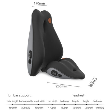 SR-21 Car Lumbar Cushion Headrest Seat Memory Foam Accessories, Style:, Ordinary Headrest (Black), Ordinary Headrest (Gray), Ordinary Headrest (Brown), Massage Headrest (Black), Massage Headrest (Gray), Massage Headrest (Brown)