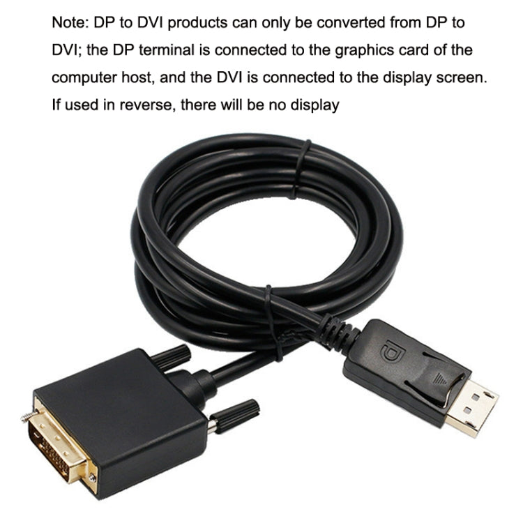 1080P DP to DVI HD Adapter Cable Gold-plated Plug, DP31 1.8m, DP31 3m