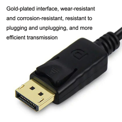 1080P DP to DVI HD Adapter Cable Gold-plated Plug, DP31 1.8m, DP31 3m