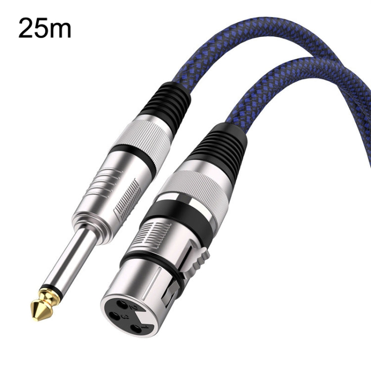 Blue and Black Net TRS 6.35mm Male To Caron Female Microphone XLR Balance Cable, 0.5m, 1m, 1.8m, 3m, 5m, 8m, 10m, 12m, 15m, 20m, 25m, 30m