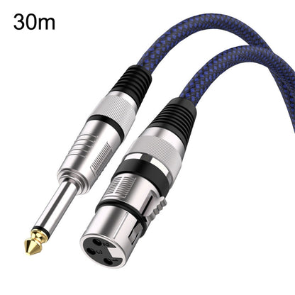 Blue and Black Net TRS 6.35mm Male To Caron Female Microphone XLR Balance Cable, 0.5m, 1m, 1.8m, 3m, 5m, 8m, 10m, 12m, 15m, 20m, 25m, 30m