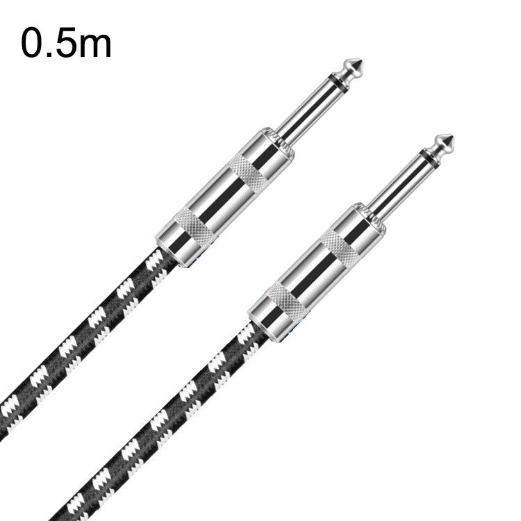 2 Straight Head 6.35mm Guitar Cable Oxygen-Free Copper Core TS Large Two-core Cable, 0.15m, 0.3m, 0.5m, 1m, 1.5m, 2m, 3m, 5m, 8m, 10m