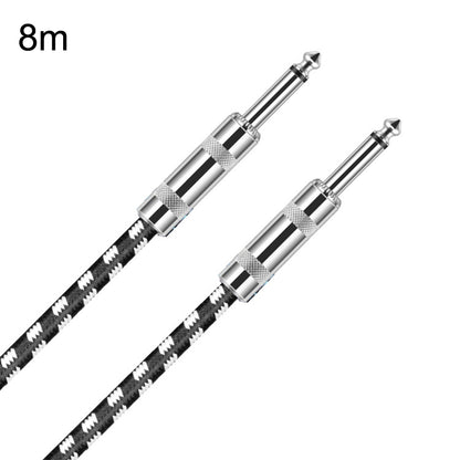 2 Straight Head 6.35mm Guitar Cable Oxygen-Free Copper Core TS Large Two-core Cable, 0.15m, 0.3m, 0.5m, 1m, 1.5m, 2m, 3m, 5m, 8m, 10m