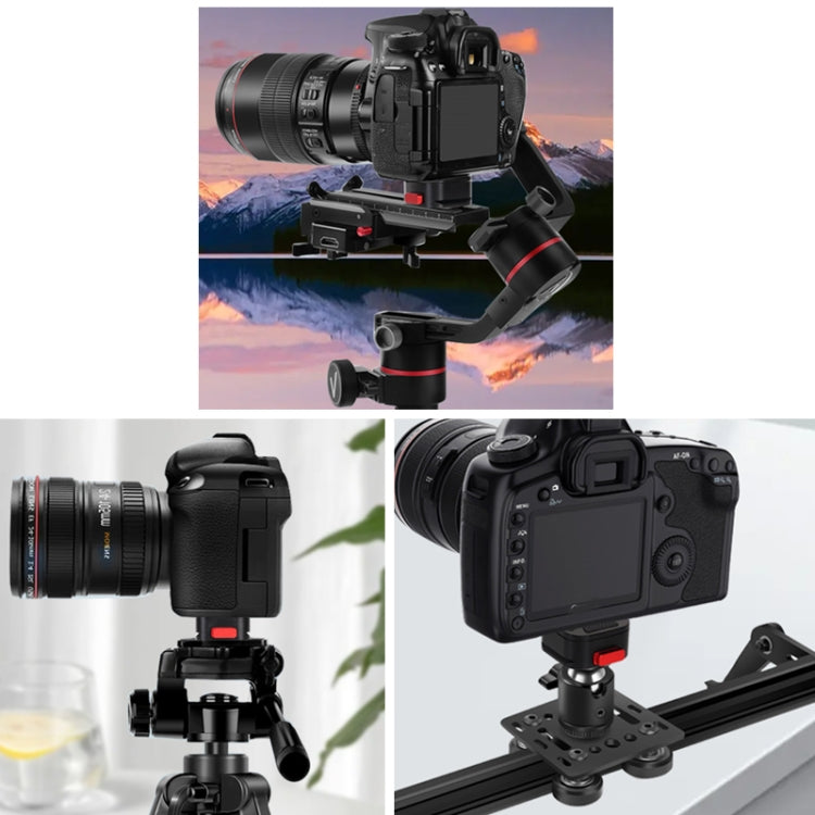 Quick Release Plate Clamp for DSLR Camera Camcorder Tripod Monopod, Z049 Quartet Mini, Z056 Mini Gimbal, Z005 Mini V-Lock