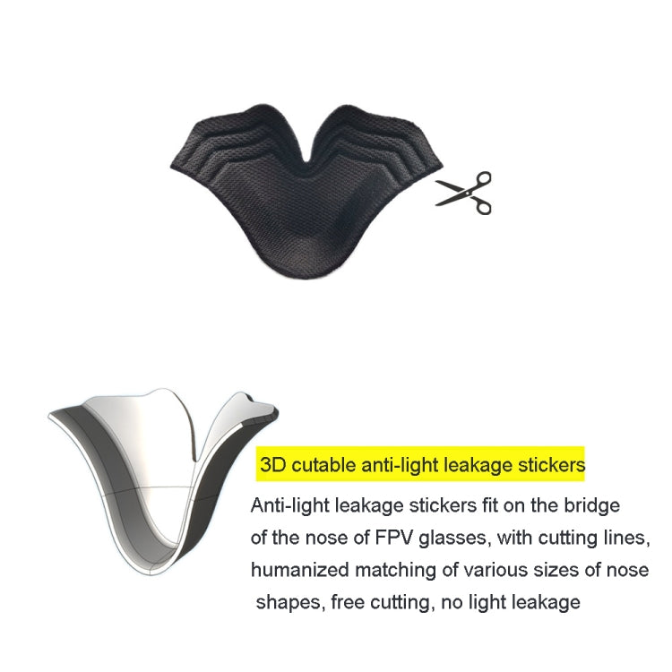 For DJI FPV Goggles V1  V2 Foam Padding Eye Mask Headband Accessories,Spec:, Grey Eye Pad