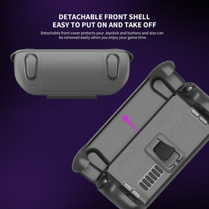 For Steam Deck JYS-SD012 Game Console All-inclusive Protective Case + Detachable Cover Set with Bracket, All-inclusive Case + Detachable Cover
