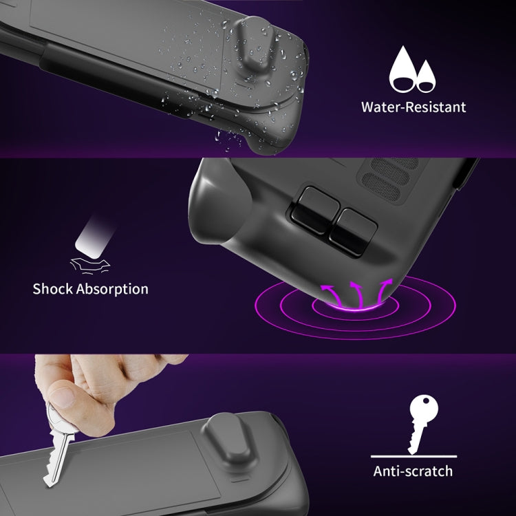 For Steam Deck JYS-SD012 Game Console All-inclusive Protective Case + Detachable Cover Set with Bracket, All-inclusive Case + Detachable Cover
