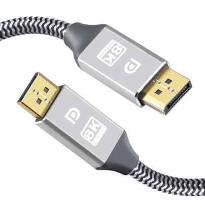 1.4 Version DP Cable Gold-Plated Interface 8K High-Definition Display Computer Cable 30AWG OD:6.3MM With Nylon Mesh, 1.5m, 3m, 5m