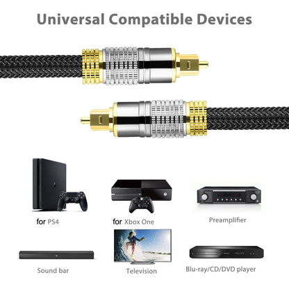 Optical Fiber Audio Cable Speaker Power Amplifier Digital Audiophile Square To Square Signal Cable, CO-TOS101 1m, CO-TOS101 1.5m, CO-TOS101 1.8m, CO-TOS101 2m, CO-TOS101 3m, CO-TOS101 5m, CO-TOS101 10m, CO-TOS101 15m, CO-TOS101 20m, CO-TOS101 30m