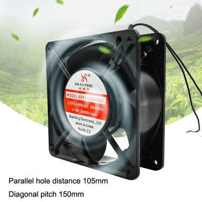 Cooling Fan 12cm Cabinet Power Distribution Cabinet Shaft, XIN RUI FENG XRX12038 380V Double Roller