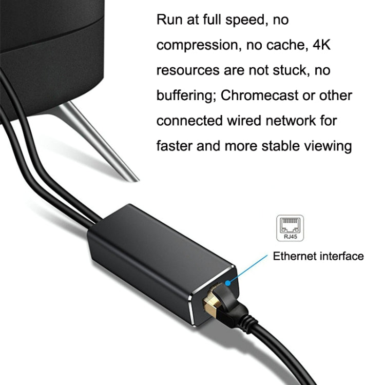 RJ45 Micro USB to 100M Ethernet Adapter Steady Watch Video, Micro USB