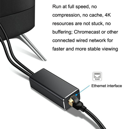 RJ45 Micro USB to 100M Ethernet Adapter Steady Watch Video, Micro USB