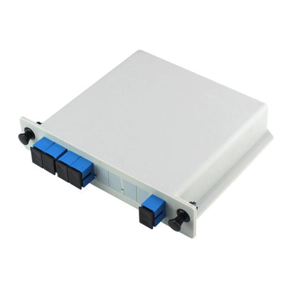 4 In 1 Plug-in PLC Optical Splitter SC Port Carrier-grade Fiber Optic Splitter, 4 In 1 Plug-in PLC Optical Splitter