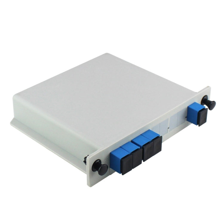 4 In 1 Plug-in PLC Optical Splitter SC Port Carrier-grade Fiber Optic Splitter, 4 In 1 Plug-in PLC Optical Splitter