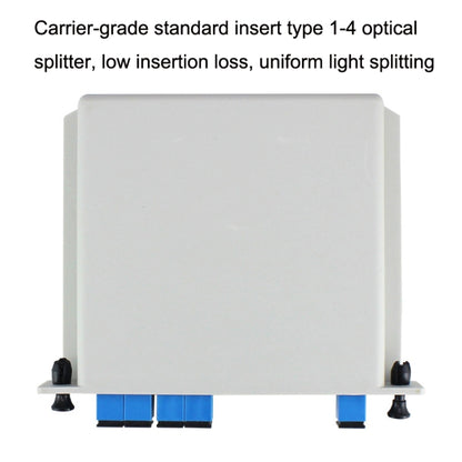 4 In 1 Plug-in PLC Optical Splitter SC Port Carrier-grade Fiber Optic Splitter, 4 In 1 Plug-in PLC Optical Splitter