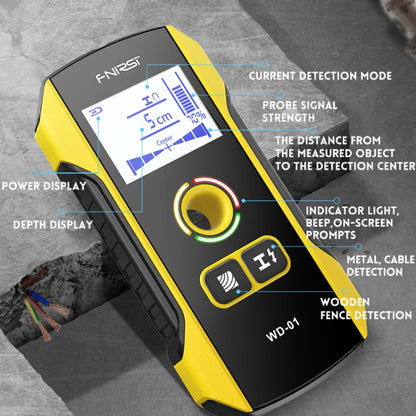 FNIRSI WD-01 Multifunctional Load-Bearing Wall Wire Metal Detector Dark Line Scanner, WD-01