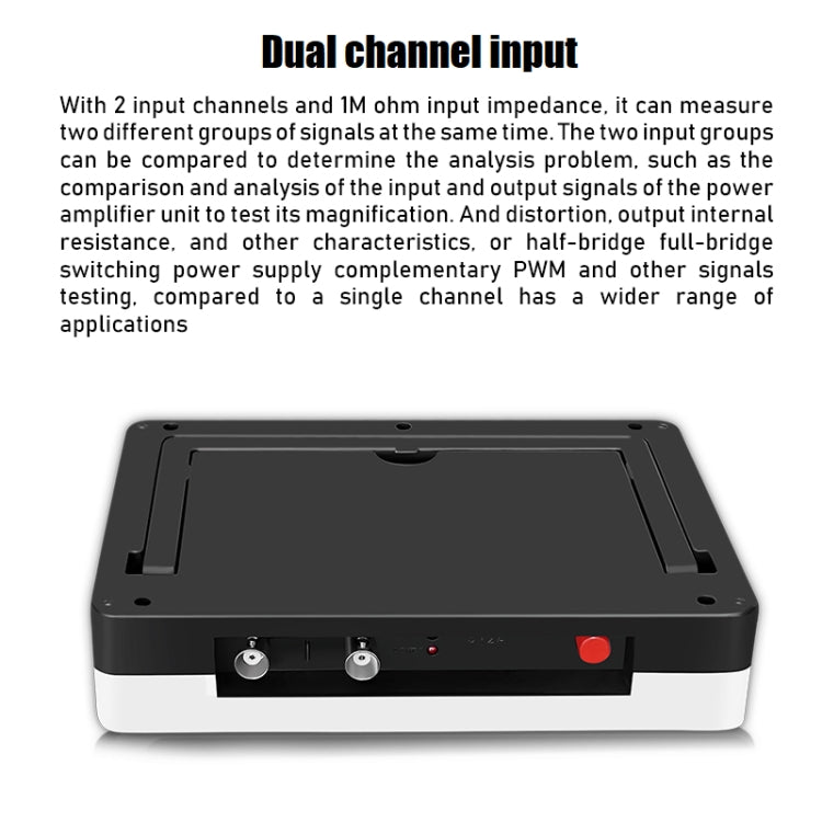 FNIRSI 1013D 1GS Sampling Dual Channel 100M Bandwidth Digital Oscilloscope, US Plug, 1013D