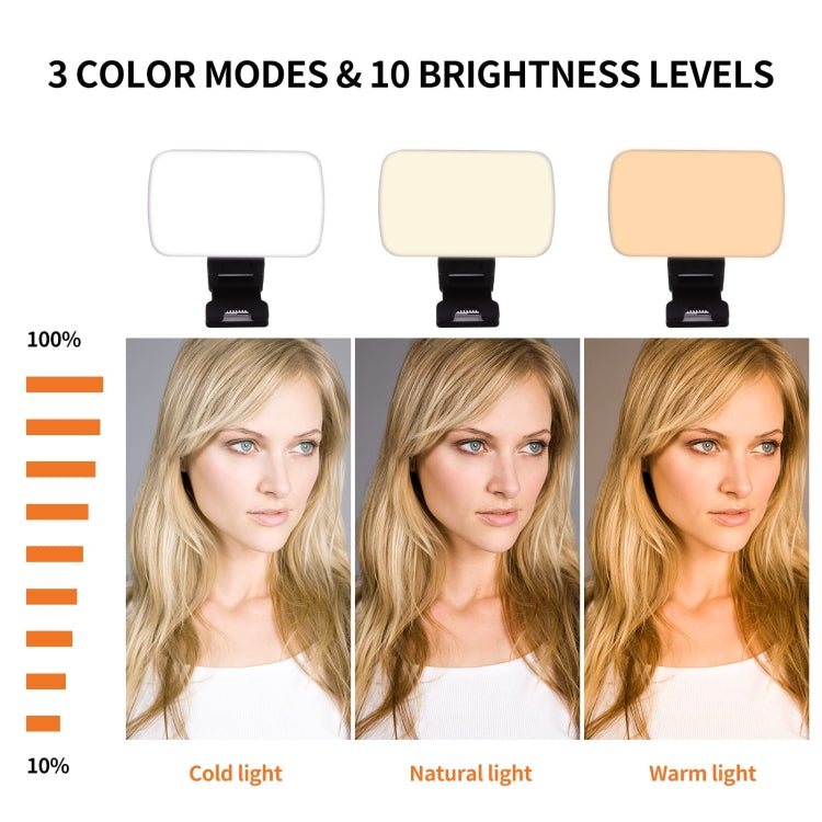 BL01 Rechargeable Video Conference Lighting With Three Color Temperature Stepless Dimming, Style 1