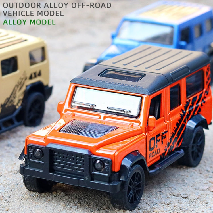 1:43 Alloy Car Model Off-road Car Two-door Pull-back Boy Car Toy, Off-road Car