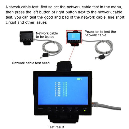 JSK-4300B 4.3 inch Handheld 12V Output Network Cable Monitoring Tester, 4.3 inch (With UK Plug Power Adapter), 4.3 inch (With AU Plug Power Adapter), 4.3 inch (With US Plug Power Adapter), 4.3 inch (With EU Plug Power Adapter)